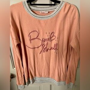 NWOT Somedays Lovin Peach Bombshell Sweater Size S